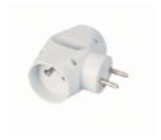 PremiumCord Dreifach 230V, 2x Rundsteckdose + 1x Flachsteckdose