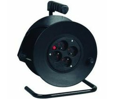PremiumCord Verlängerungskabel 230V, 25m auf Trommel, 4 Buchsen, 1,5mm2