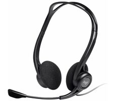 Logitech 960 USB Headset schwarz / Kopfhörer mit Mikrofon / Stereo / USB / Kabel 2,4 m