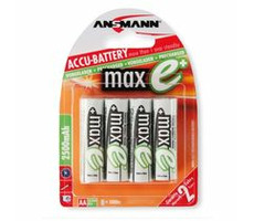 Ansmann Akku AA NiMH 2500 mAh (4 Stück) maxE+