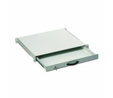 Digitus 19" abschließbare Tastaturschublade 1HE grau RAL 7035