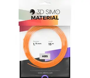 3DSimo Filament ABS II - Orange & Schwarz & Weiß 15m