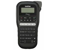 Brother PT-H110 / Selbstklebender Etikettendrucker / Unterstreichen / Vertikaldruck / 6x AAA