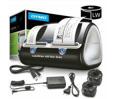Dymo LabelWriter 450 Twin Turbo (USB) / Selbstklebender Etikettendrucker / LW-Bandbreite: bis zu 62 mm