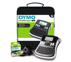 Dymo LabelManager 210D - Kofferset / Drucker für selbstklebende Etiketten / Bandbreite: D1 6 & 9 & 12 mm