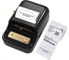 Niimbot B21S SMART schwarz + Etikettenrolle 210 Stück / Etikettendrucker / 203 dpi / BT
