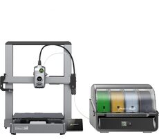 Creality Hi Combo / 3D-Drucker + CFS- Kit / ABS + PETG / Schicht 0,1-0,35 mm / Geschwindigkeit 500 mm/s / Punktanzeige / WLAN