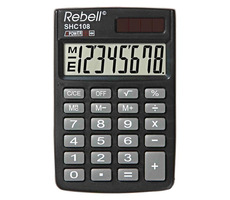 Rebell SHC108 Taschenrechner schwarz