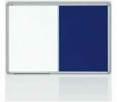 2x3 Kombitafel 90x120 Filzgrau & Magnet / Rahmen ALU23