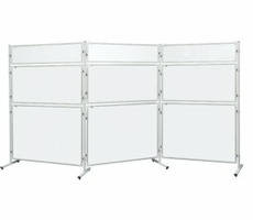 2x3 modulare Magnettafel 120x90 für Bildschirm / lackierte Oberfläche / ALU-Rahmen