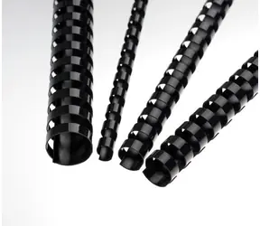 EuroSupplies Kunststoffrücken 28,5 mm schwarz / für 211-245 Blatt - 80 g Papier / 50 Stk