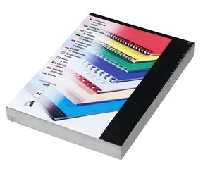 EuroSupplies Chromo-Teller A4 schwarz / 100 Stk 