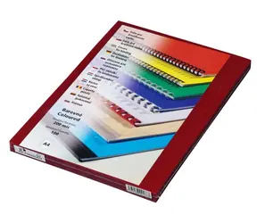 EuroSupplies PRESTIGE A4 Folie 200 mic rot / 100 Stk