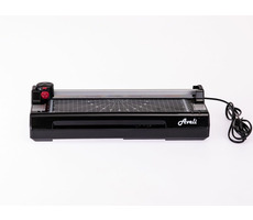 AVELI Combi A4 schwarz / A4 Laminiergerät mit Scheibenschneider / 2x 80 - 125 mic / 3 Blatt 80g-m2