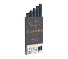 PARKER Quink blau-schwarz 5 Stück / Tintenpatronen