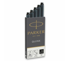PARKER Quink Tintenpatronen schwarz 5 Stück / für PARKER Füllfederhalter