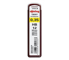 Rotring Bleistifte 0,35 mm - HB 12 Stück / Micropencil-Bleistifte