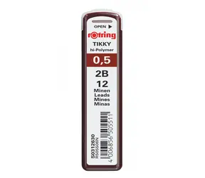 Rotring Bleistifte 0,5 mm - 2B 12 Stück / Micropencil-Bleistifte