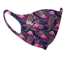 BAAGL Antibakterielle Maske für Erwachsene Flamingo / 17,5x12,5 cm / Silberionen