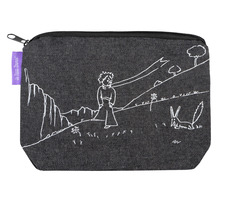 Presco Group Denim Federmäppchen Der Kleine Prinz schwarz