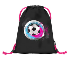 BAAGL Schuhtasche Fußball rosa / 34x42 cm