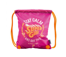 Presco Group Schuhtasche Supergirl - STAY CALM / 34x42 cm