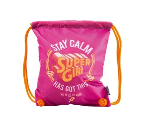 Presco Group Schuhtasche Supergirl - STAY CALM / 34x42 cm