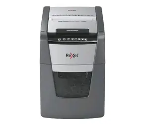 Rexel Optimum AutoFeed+ 100X / Automatischer Aktenvernichter / bis zu 100 Blatt / 34 l / Kreuzschnitt
