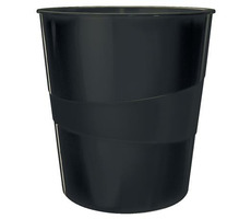 Leitz Wow Abfallbehälter 15 l schwarz 
