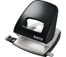 Leitz NeXXt STYLE 5006 Tischstanzer satinschwarz / 3 mm / bis zu 30 Blatt