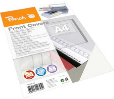 Peach -Einband, A4, 0,18 mm, transparenter Kunststoff, 25 Stück