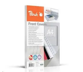 Peach Bindungsfrontplatten 0,18 mm A4 transparenter Kunststoff 100 Stk