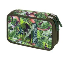 BAAGL Schulmäppchen zweistöckig Dinosaurier / 20x13,5x4 cm 