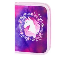 BAAGL Federmäppchen für Schule, klassisch, zwei Klappen, Pferd / 19,5 x 12,5 x 5,5 cm 