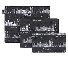 Presco Group 3er-Set Taschen Prag / MINI - 13 x 23 cm / MIDI 20 x 27 cm / MAXI 25 x 32 cm