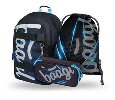 BAAGL SET 3 - Skate Bluelight Schulset / Rucksack / Federmäppchen / Tasche