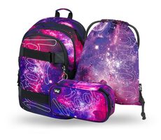 BAAGL SET 3 Galaxy / Aktentasche / Federmäppchen / Tasche
