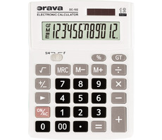 Orava DC-102 weiß / Taschenrechner / 12-stelliges Display