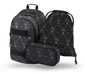 BAAGL SET 3 - Schulset Skate Harry Potter Heiligtümer des Todes / Rucksack / Koffer / Tasche