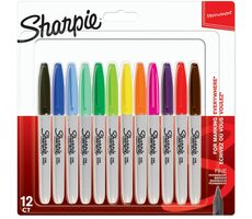 Sharpie Fine Marker permanent / runde Spitze F / 12 Stk 