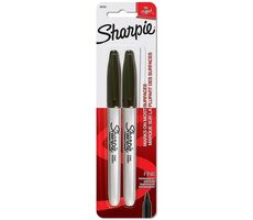 Sharpie Fine Marker permanent schwarz / runde Spitze F / 2 Stk 