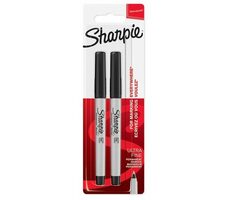 Sharpie Marker permanent schwarz 2 Stück / spitze Spitze / sehr dünn