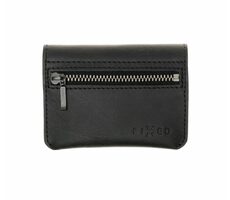 FIXED Tripple Wallet Ledergeldbörse aus echtem Rindsleder schwarz