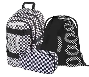 BAAGL SET 3 - Schulset Skate Ska / Rucksack & Federmäppchen & Tasche