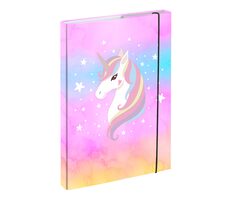 BAAGL Tafeln für Schulhefte A4 Rainbow Unicorn / 23x32x3 cm