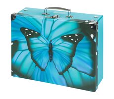 BAAGL Zusammenklappbare Schultasche Butterfly mit Hardware / 32,5 x 10,5 x 26 cm