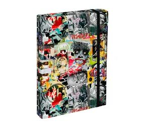 BAAGL Tafeln für Schulhefte A4 Jumbo Batman Comics / 23x32x5 cm