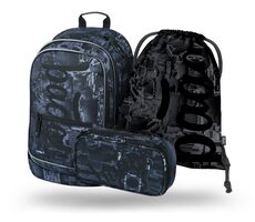 BAAGL SET 3 - Core Technic Schulset / Rucksack / Federmäppchen / Tasche