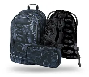 BAAGL SET 3 - Core Technic Schulset / Rucksack / Federmäppchen / Tasche