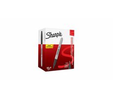Sharpie Fine Permanentmarker mit feiner Kugelspitze 0,9 mm, 36 Stück, Schwarz